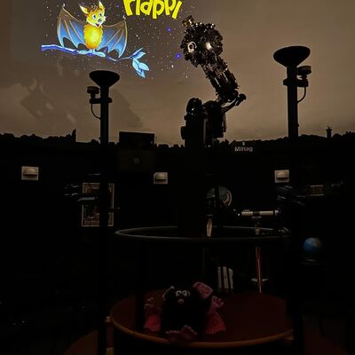 Das Kinderprogramm "Ein Sternbild für Flappi" im Planetarium.